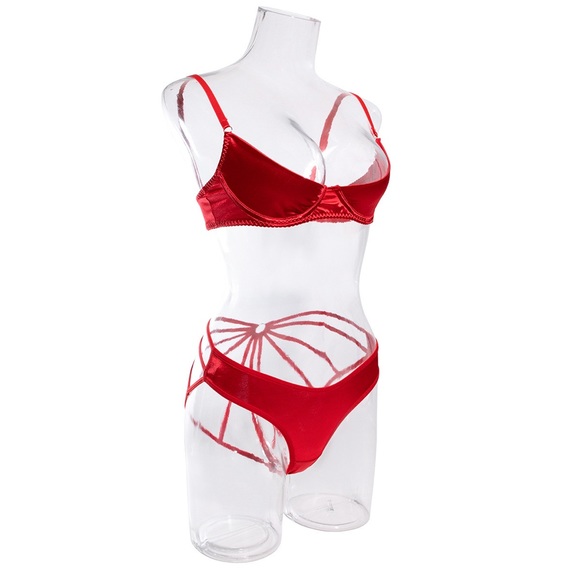 3pcs lingerie set | Half coverage bra - Picture 11 of 14